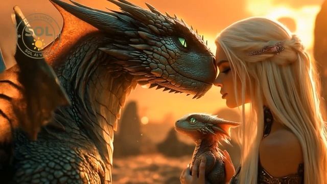 Dragon Breeder tames her dragon -AI film