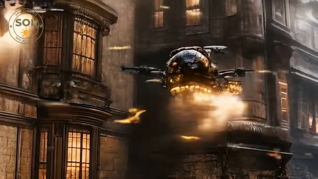 Steampunk Agent： Attack on Drones - AI film ⧸ short movie