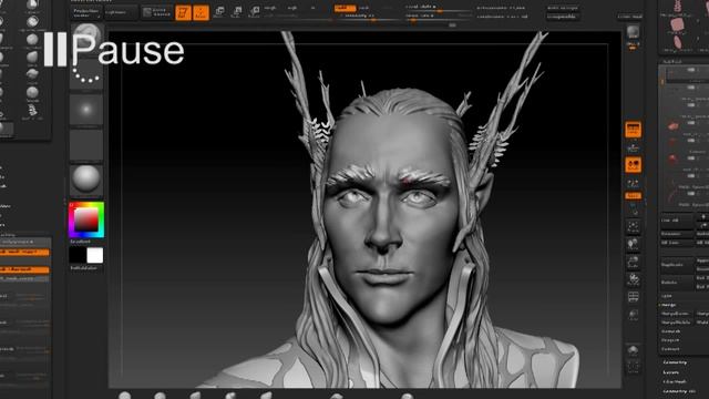 Иллюстрация в Zbrush #4 (720p)