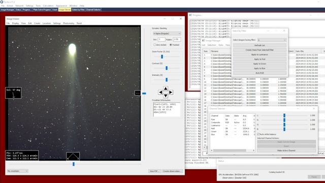 (2024-04-06) Tutorial Image Processing of Comet Pons-Brooks (12P) using Tycho