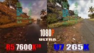 ULTRA 7 265K vs RYZEN 5 7600X3D || PC GAMES BENCHMARK TEST ||