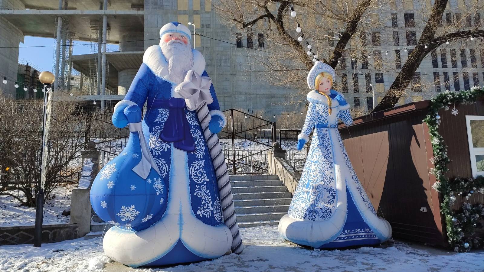 Новогодний городок на Аксаковской. Владивосток