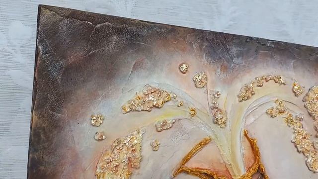 Исполнение желаний. 20×30 см. Фактурная картина. Оргалит на подрамнике, акрил, мастихин.