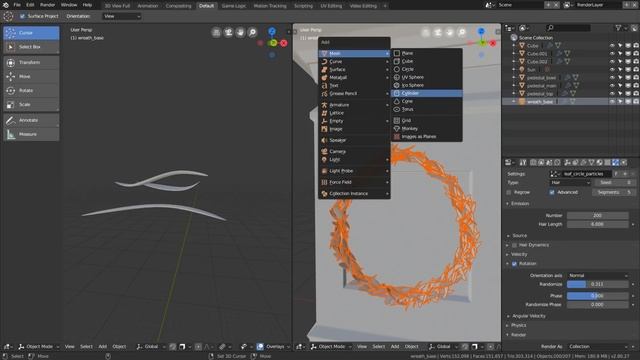 34_Making an Architectural Asset (Blender 2.8) Tutorial p.2 Particles