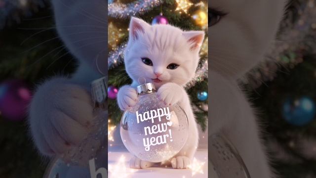 Кот. Новый год