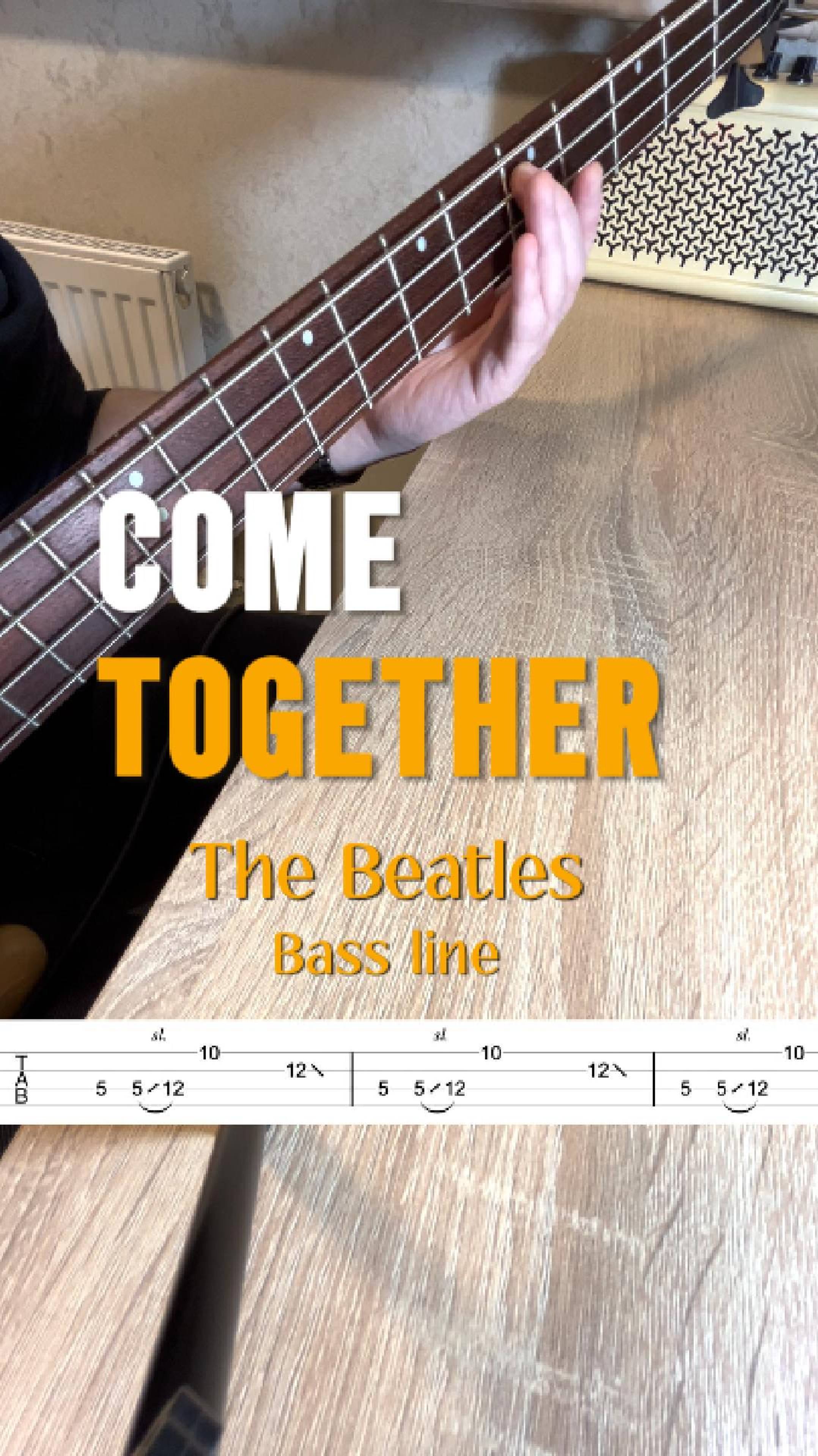 The Beatles – Come Together – Бас-партия  #bass #guitar #tutorial #beginner #бас #кавер #гитара