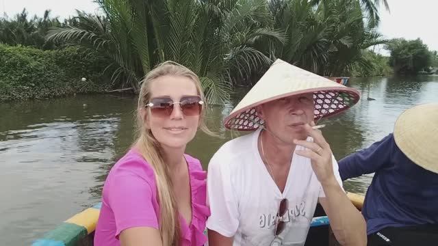 Катаемся на круглых лодках!Вьетнам!🇻🇳 ⛵