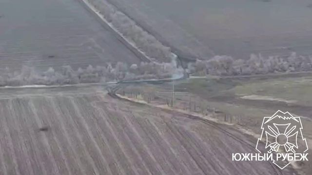 Расчет БпЛА 68 армейского корпуса уничтожил танк Т-72 противника.