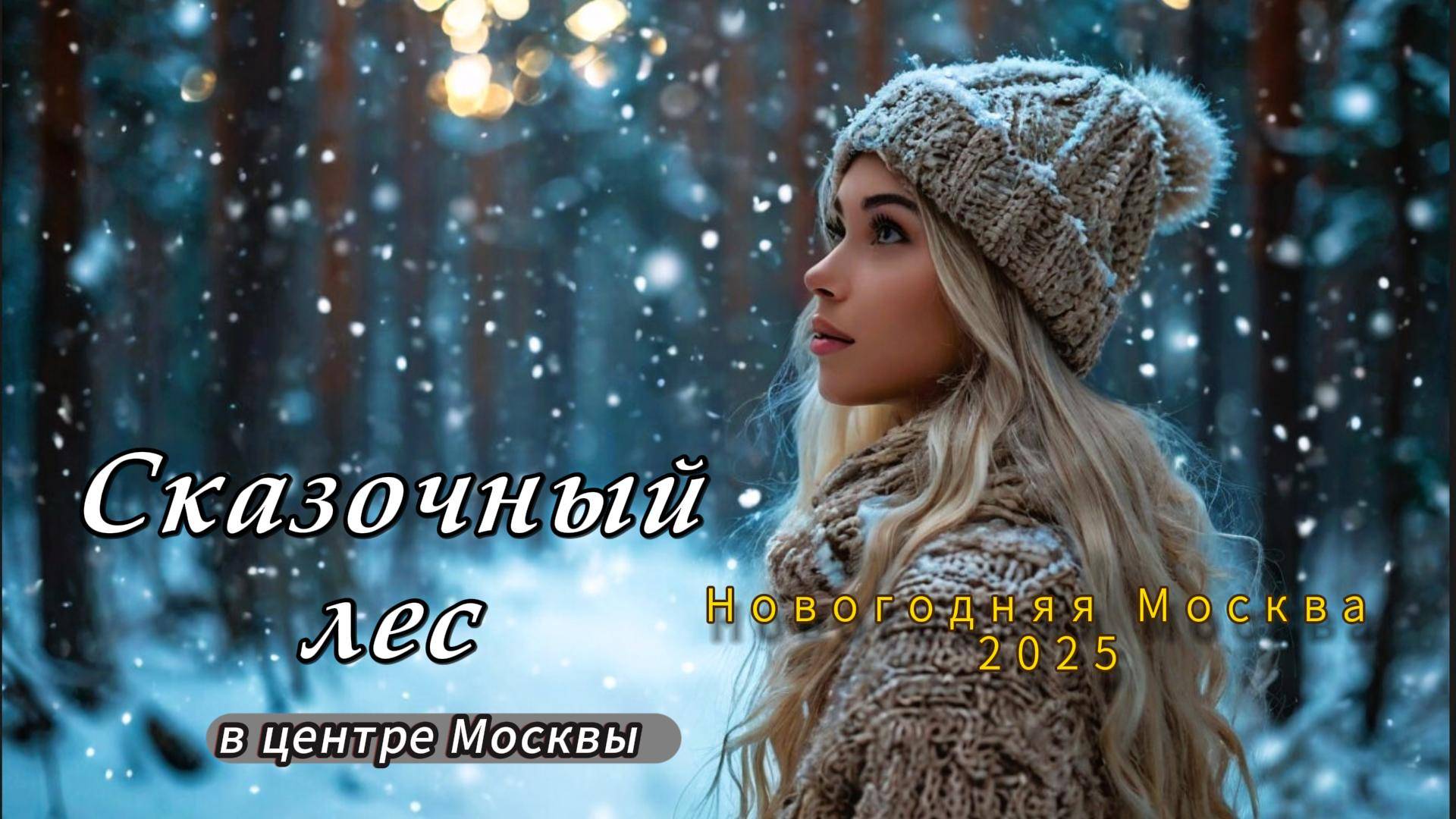 Новогодняя Москва 2025. Сказочный лес на Петровском бульваре. Фантастическая красота.