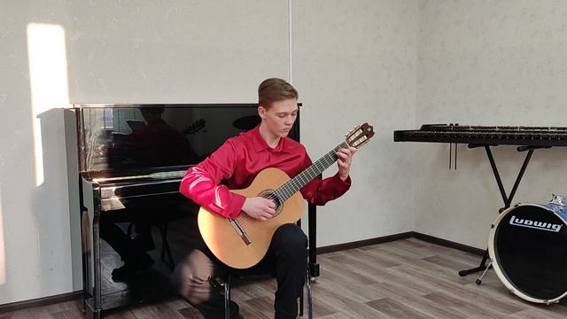 Н.Богословский-" Темная ночь" исп.Шульга Владимир "Нововаршавская ДШИ