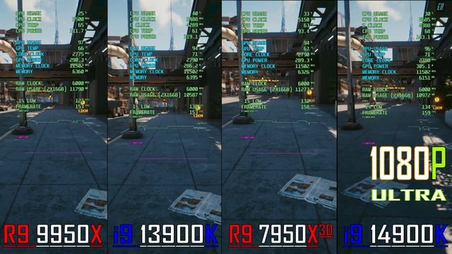 RYZEN 9 9950X vs INTEL i9 13900K vs  RYZEN 9 7950X3D vs INTEL i9 14900K - PC GAMES BENCHMARK TEST ||