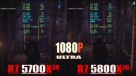 RYZEN 7 5700X3D vs RYZEN 7 5800X3D || PC GAMES BENCHMARK TEST ||