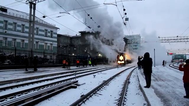 Поезд деда Мороза в Новосибирске