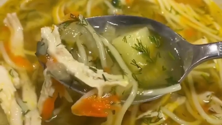 Вкусный и лёгкий куриный СУПЧИК...🍜😋