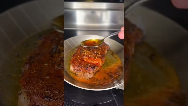 Chili Crisp Seared Ribeye. #ribeye #steak #chilicrisp