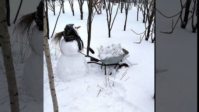 Снежная баба (шутка)