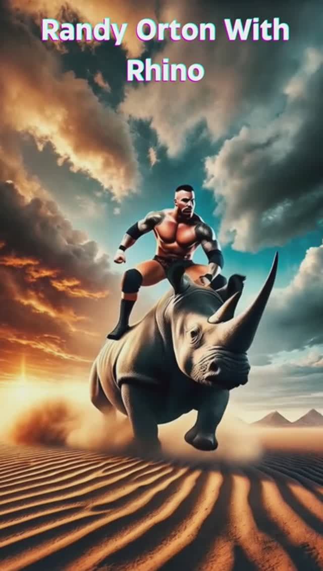 Randy Orton With Rhino