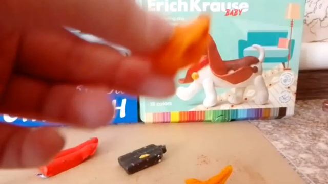 лепим лису и Колобка из сказки Колобок