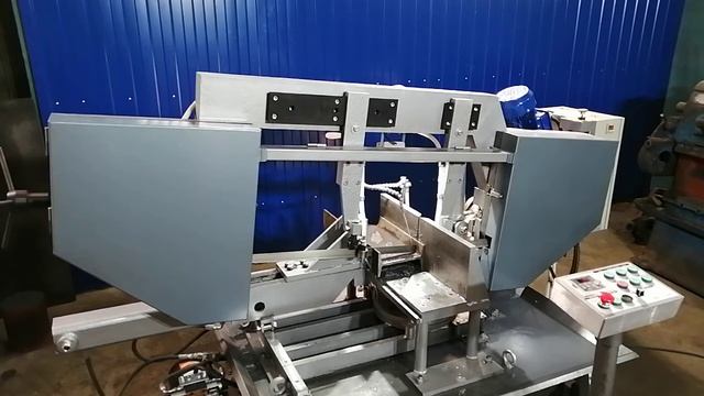 Маятниковый ленточнопильный станок Флагман Россия, порезка двутавра 200мм