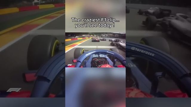 Автомобили летают во время старта чемпионата Бельгии GP #f1 #f12024