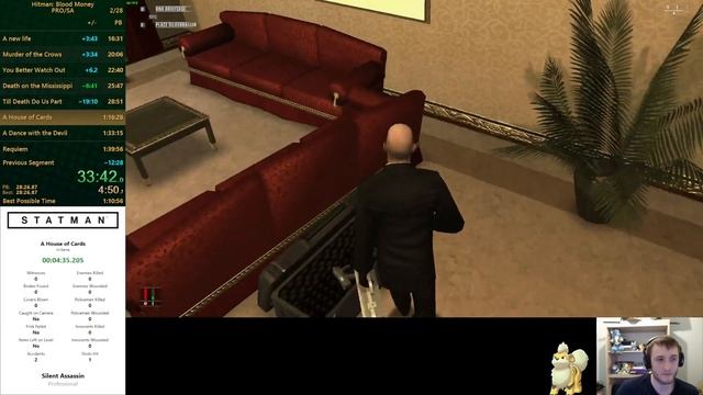 Hitman: Blood Money speedrun (Pro/SA)