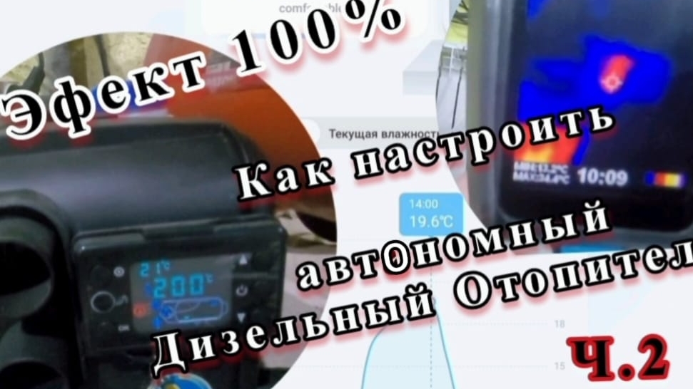 Какая эффективность? 🌡Как работает автономный дизельный отопитель?⛽️ Видеоинструкция!!! Ч.2