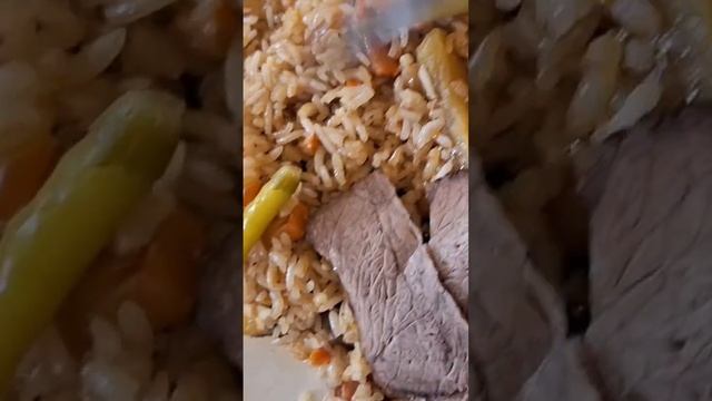 Обалдеть!😱 Плов за 550 тенге в Алматы. Это просто находка для любителей плова! #плов #алматы #кафе
