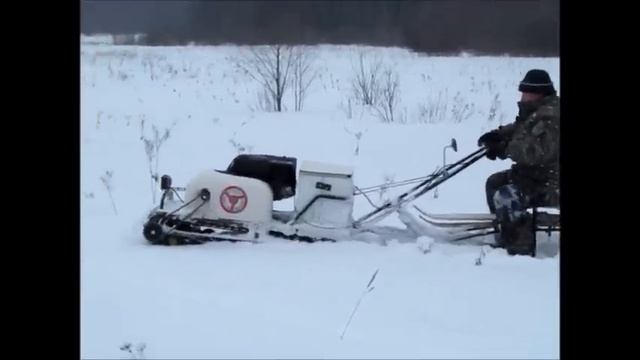 Глубокий снег, Ураган 177F, катки, цельная гусеница