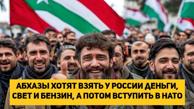 Абхазы хотят взять у России деньги, свет и бензин, а потом вступить в НАТО