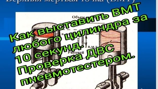 Проверка двигателя ПневмоТестером. Как выставить ВМТ любого цилиндра за 10 секунд..mp4