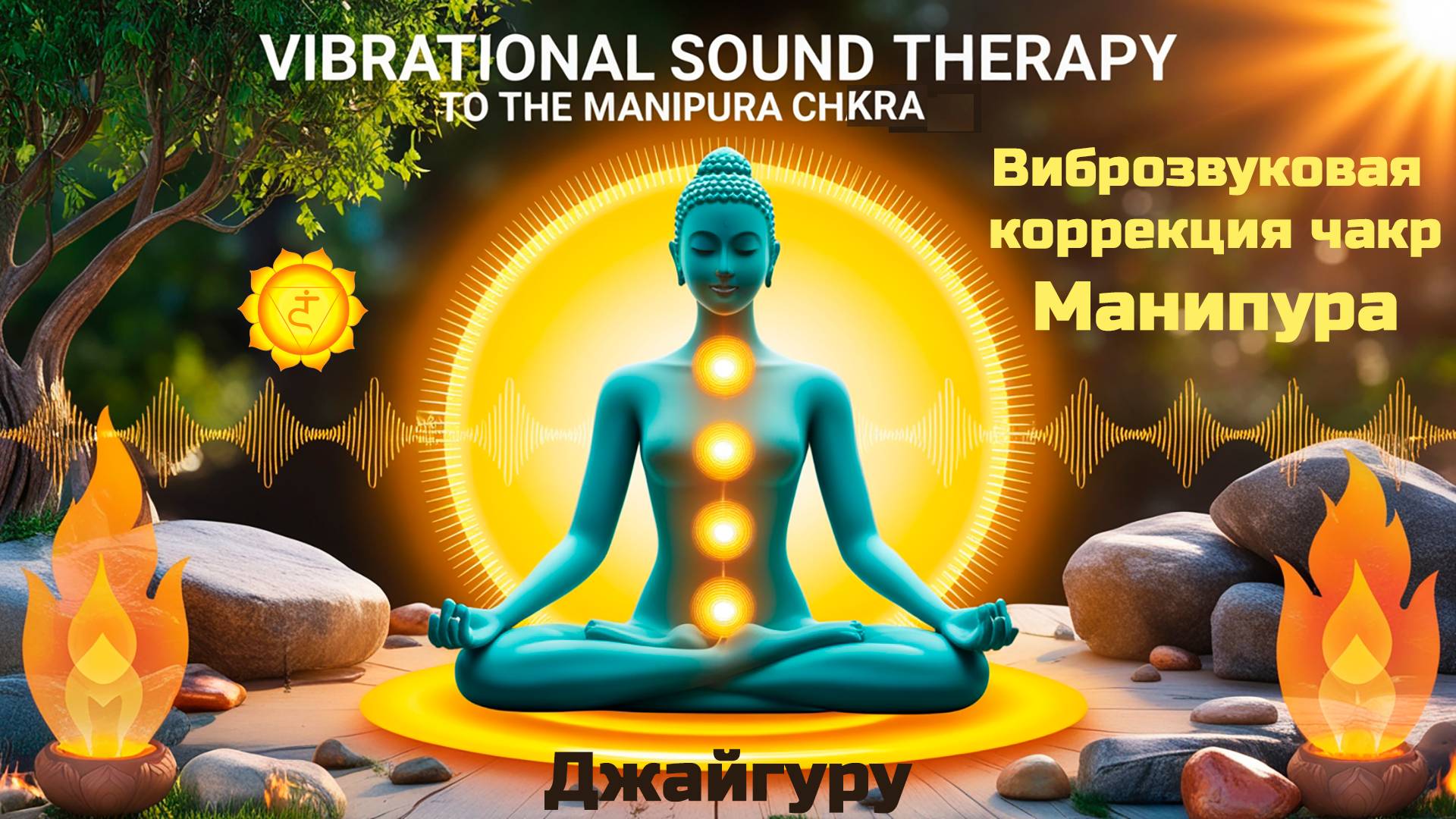 Манипура Чакра. Виброзвуковая коррекция Чакр. Джайгуру. ВЗУ "Партнёр-Ол". (528 Hz)