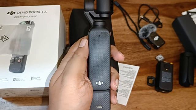 Dji Osmo Pocket 3 Creator Combo Unboxing - How to insert sd Card & Screen Protector 🔥🔥