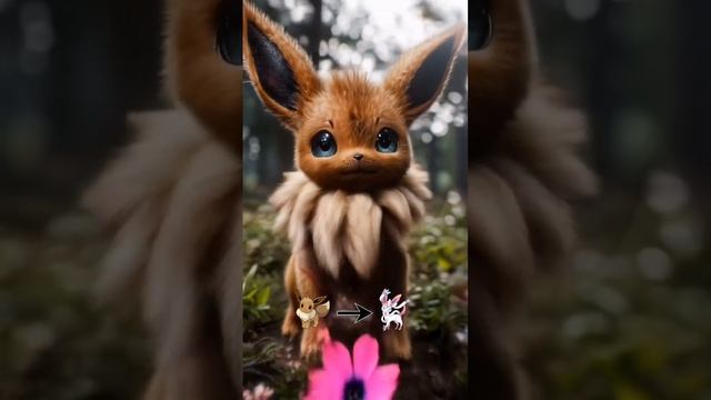 Реальная Эволюция Покемонов, Часть 1  #pokemon #eevee #ポケモン #ai