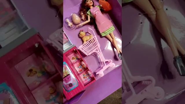 Распаковка куклы Раи с малышами близнецами. Кассир кукла Рая для нашего сериала.