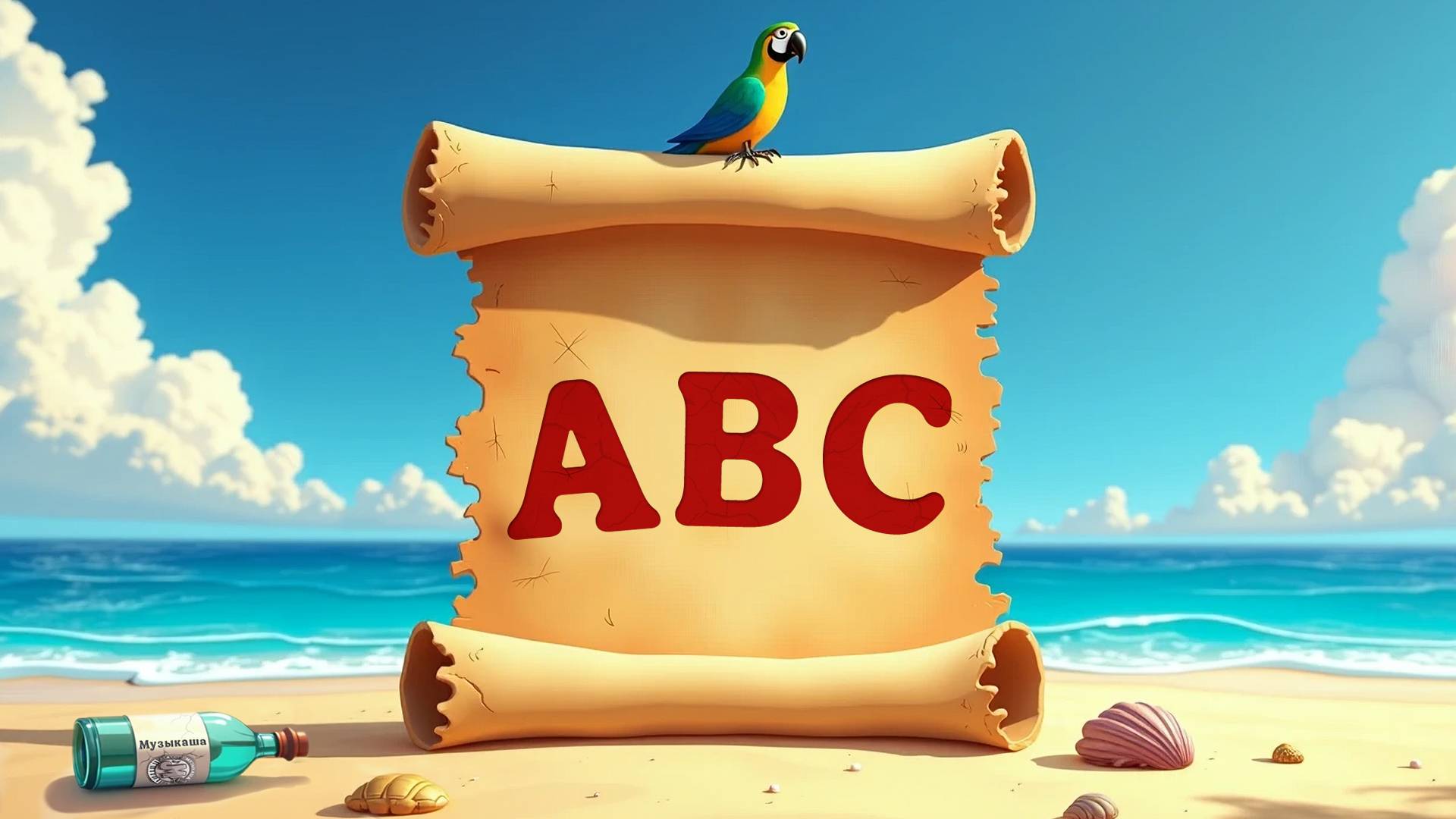 Учим английские буквы "ABC" . Детская песенка .