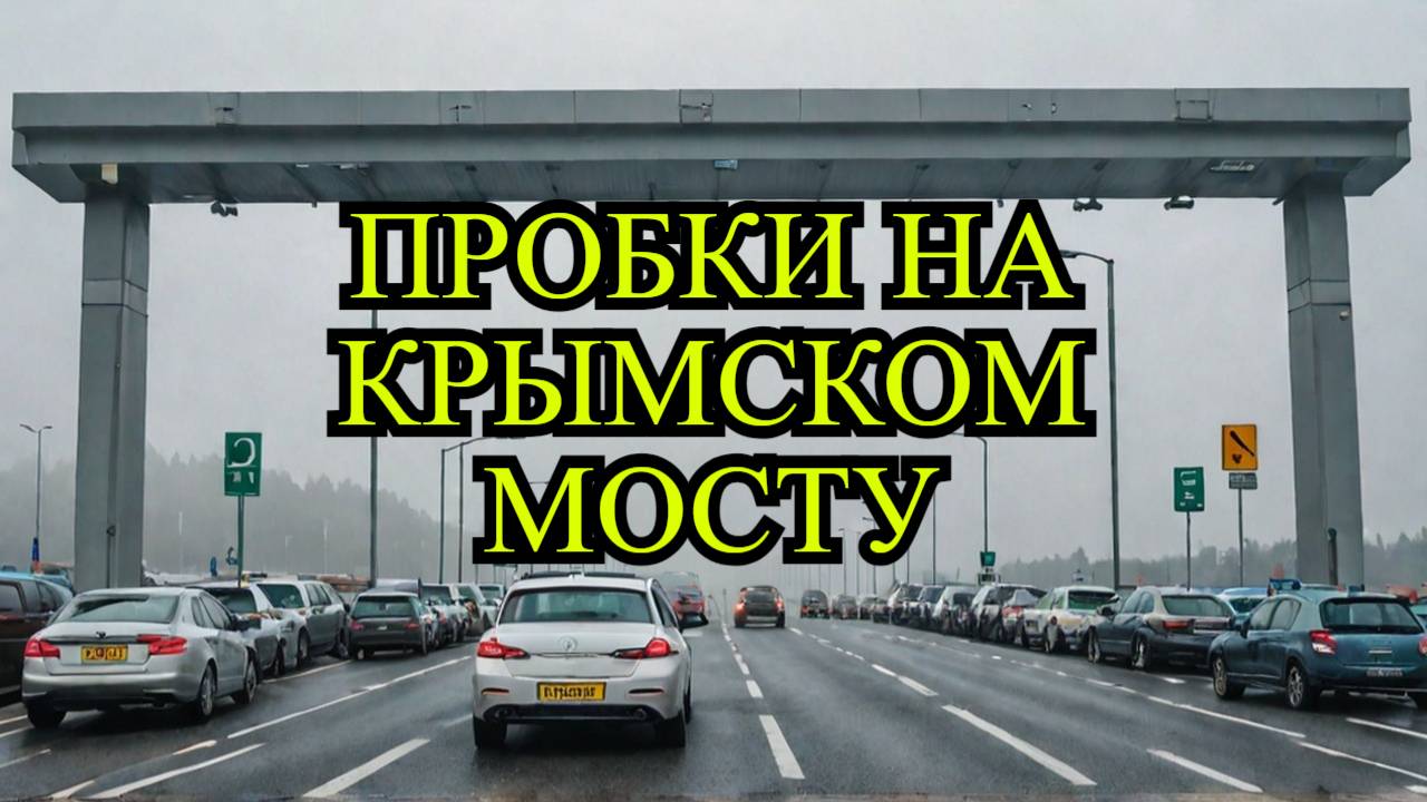 Очереди на Крымском мосту: 1190 автомобилей ждут проезда