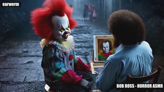 Bob Ross ASMR #bobross #halloween #painting