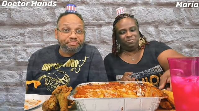 FRIED CHICKEN & LASAGNA MUKBANG