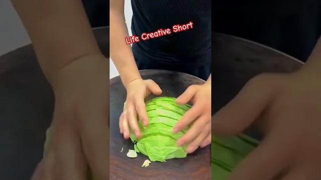 How to cut Head Cabbage #shorts  #happy #love #photography  #creative #life  #adorable #easylife
