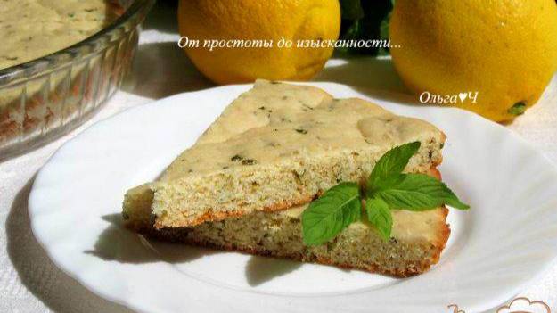 Лимонное печенье с мятой