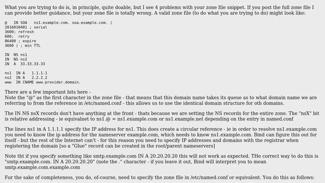 One DNS server host two different domains with same NS record?