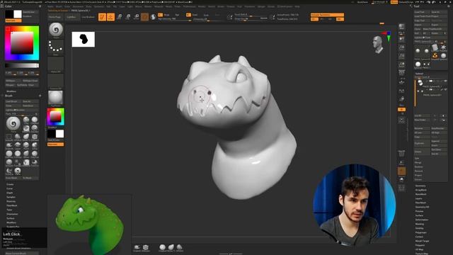 Дракон в Zbrush для начинающих - Часть 3 _ CG скульптинг, уроки на русском (720p)