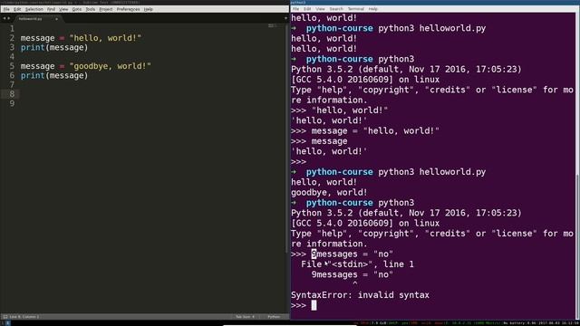 Python 3 Programming Course_ 6 - Variables