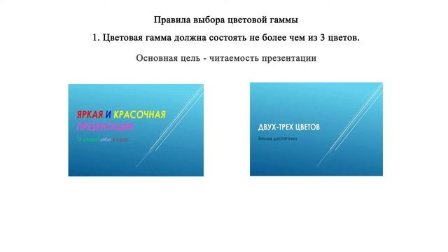 7. Правила подготовки слайдовой презентации
