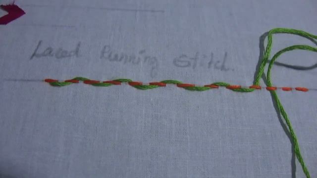 hand embroidery class  for beginners | Laced Running Stitch and French Knot (class 9)