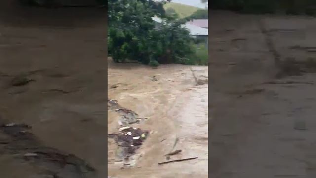 Ливневый паводок в городе Пуэрто-Плата, Доминиканская Республика, 23 декабря 2024.