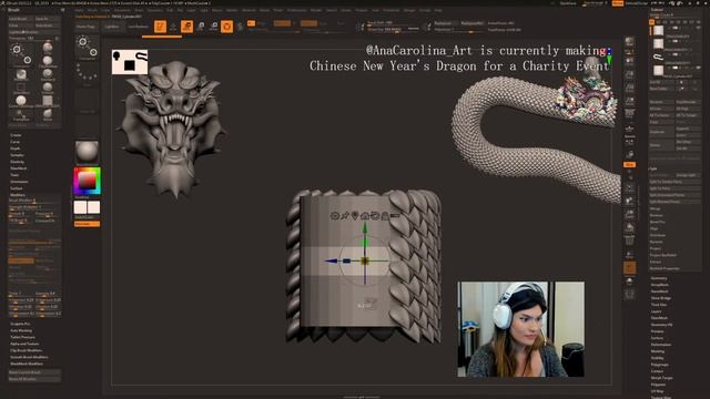 Making a Dragon with Ana Carolina Pereira – ZBrush 202402