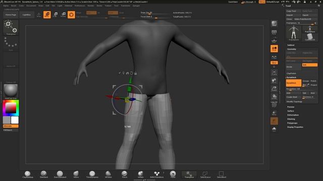 ZBrushCore - Solomon Blair - Part 3 IMM Brushes & Gizmo 3D (720p)