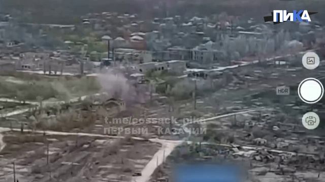 Казаки-артиллеристы "Волги" разнесли в щепки пункт управления БПЛА нацистов