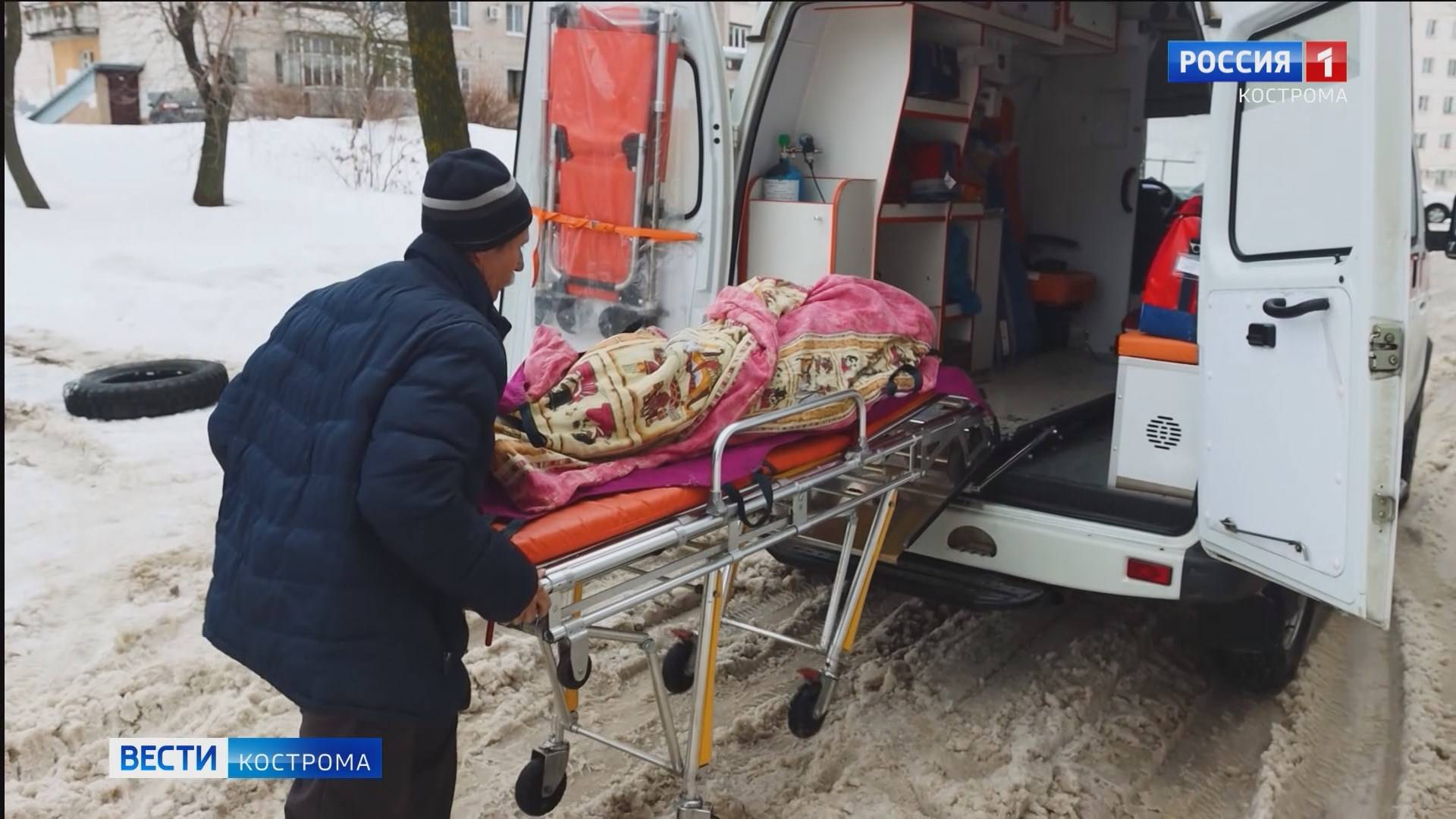 Костромская станция скорой помощи в первые дни нового года приняла уже более 1000 вызовов